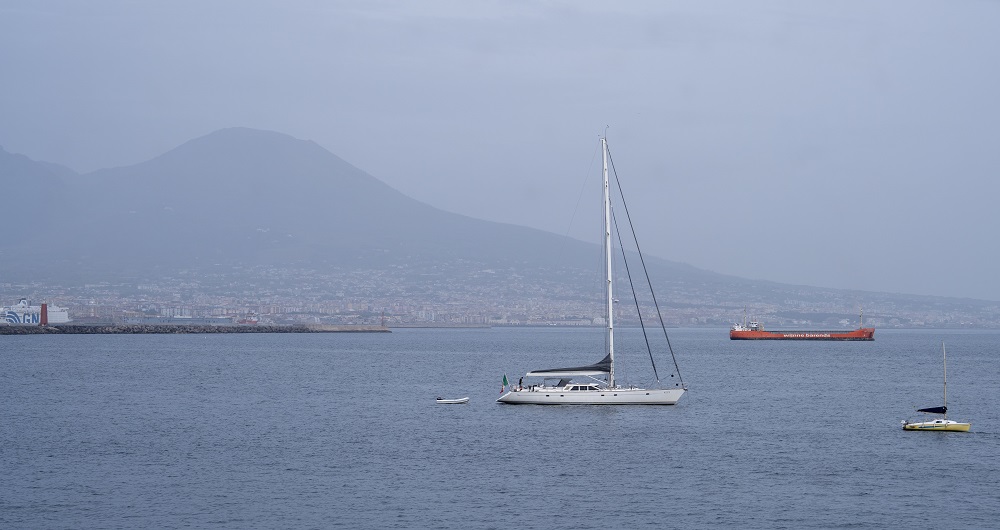 Bay of Naples with Mount Vesuvius, Italy